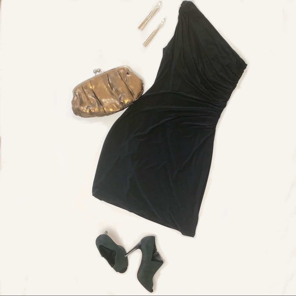NWT American Living One Shoulder Ruched Dress Sz14